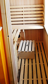 Sauna im Ferienhaus auf der Insel Fhr